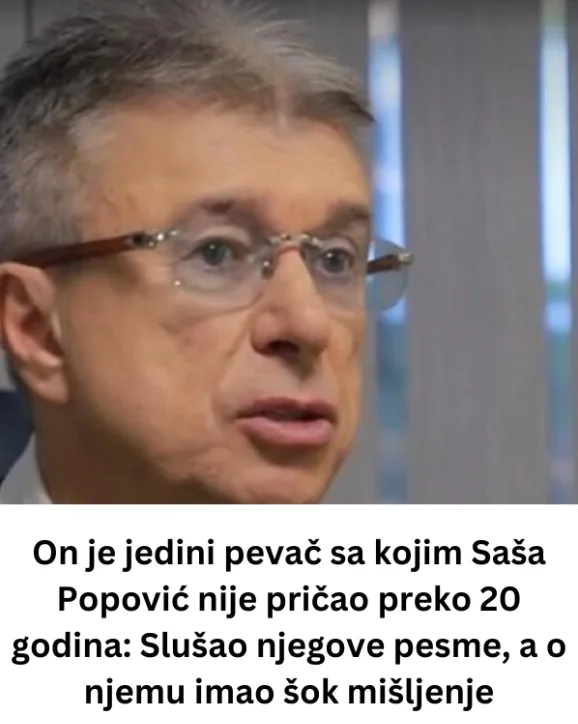On je jedini pevač sa kojim Saša Popović nije pričao preko 20 godina: Slušao njegove pesme, a o njemu imao šok mišljenje