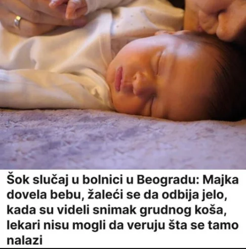 Šok slučaj u bolnici u Beogradu: Majka dovela bebu, žaleći se da odbija jelo, kada su videli snimak grudnog koša, lekari nisu mogli da veruju šta se tamo nalazi