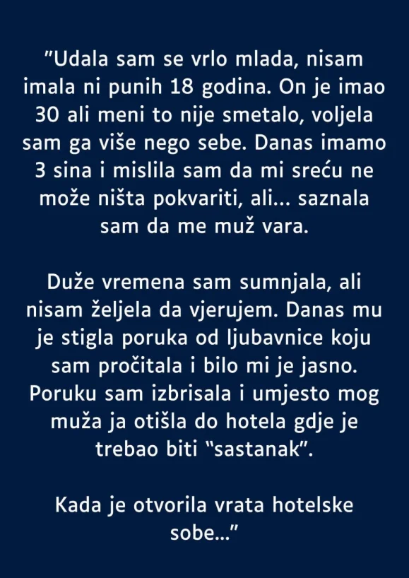 “Udala sam se vrlo mlada, nisam imala ni punih 18 godina. On je imao 30″