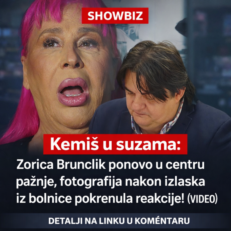 Kemiš u suzama: Zorica Brunclik ponovo u centru pažnje, fotografija nakon izlaska iz bolnice pokrenula reakcije! (VIDEO)