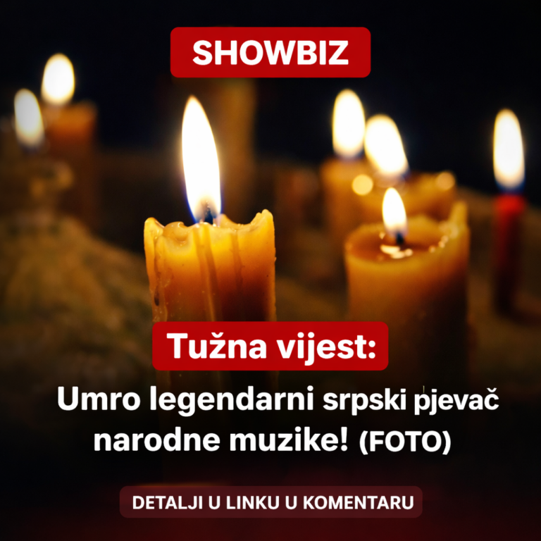Tužna vijest: Umro legendarni srpski pjevač narodne muzike! (FOTO)