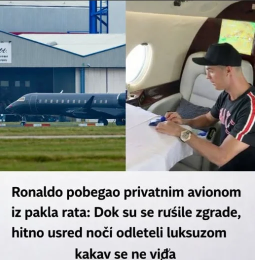 Ronaldo pobegao privatnim avionom iz pakla rata: Dok su se rušile zgrade, hitno usred noći odleteli luksuzom kakav se ne viđa