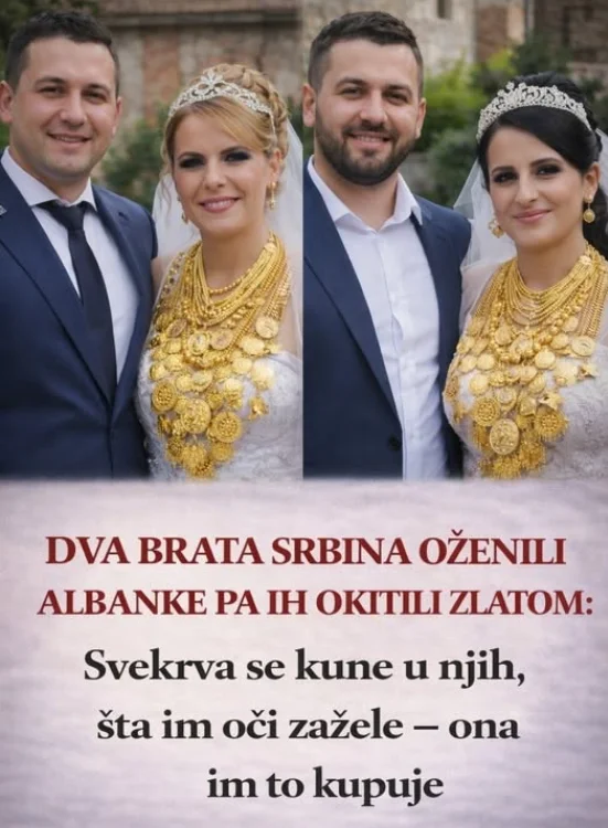 Dva brata Srbina oženili Albanke pa ih okitili zlatom: Svekrva se kune u njih, šta im oči zažele – ona im to kupuje
