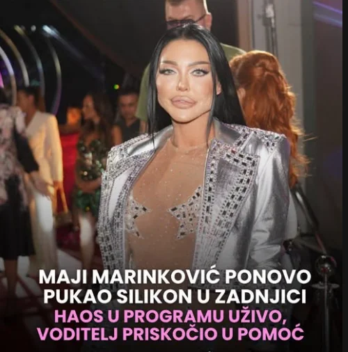 Maji Marinković ponovo pukla zadnjica – Haos u programu uživo, voditelj priskočio u pomoć