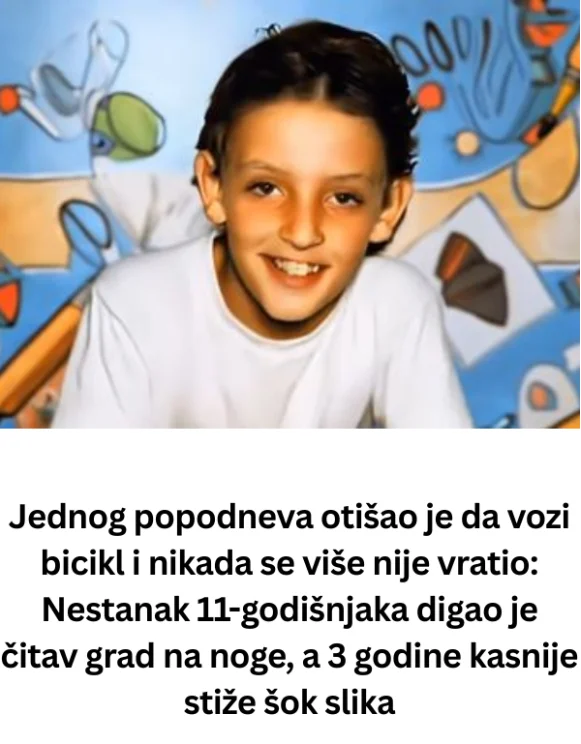 Jednog popodneva otišao je da vozi bicikl i nikada se više nije vratio: Nestanak 11-godišnjaka digao je čitav grad na noge, a 3 godine kasnije stiže šok slika