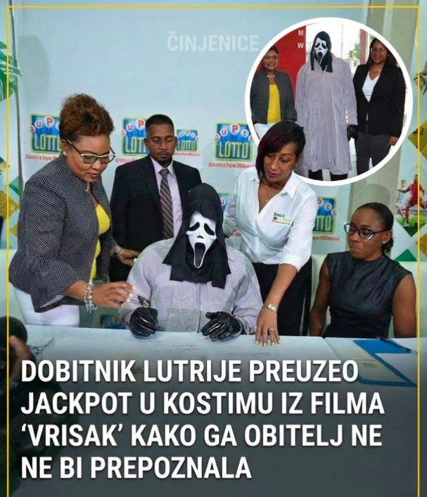 Osvojio milion… ali se pojavio maskiran kao lik iz horora 😳