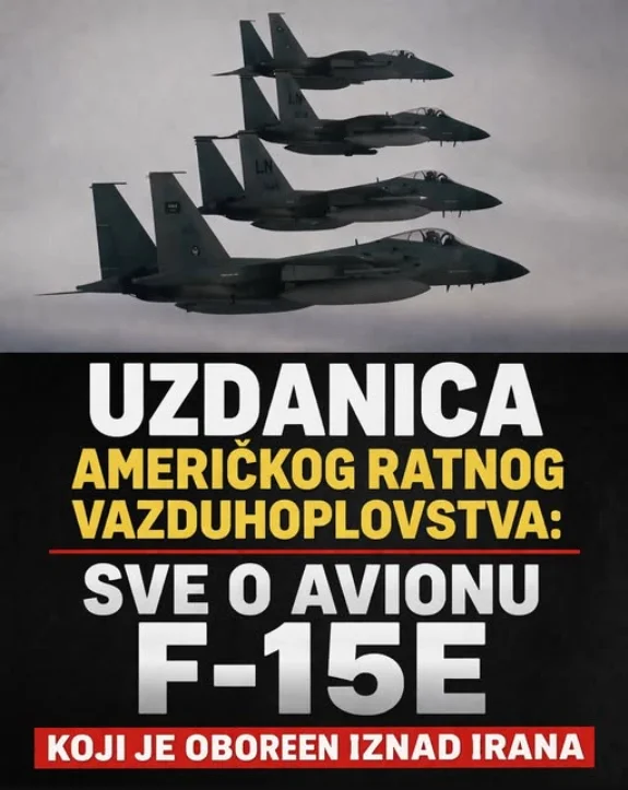 Uzdanica američkog ratnog vazduhoplovstva: Sve o avionu F-15E koji je oboren iznad Irana