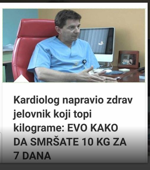 Kardiolog napravio zdravi jelovnik gdje kilogrami nestaju