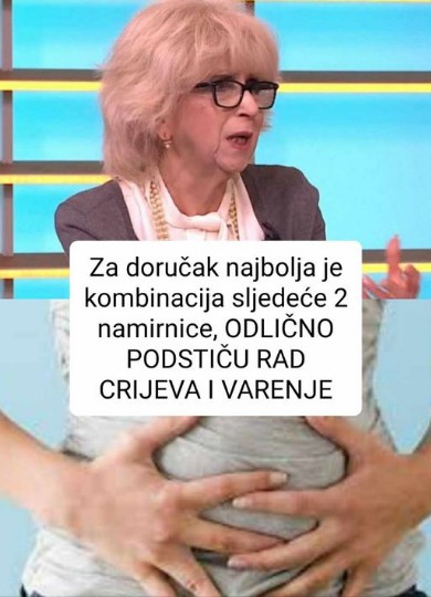 Za doručak najbolja je kombinacija sljedeće dvije namirnice, ODLIČNO PODSTIČU RAD CRIJEVA I VARENJE