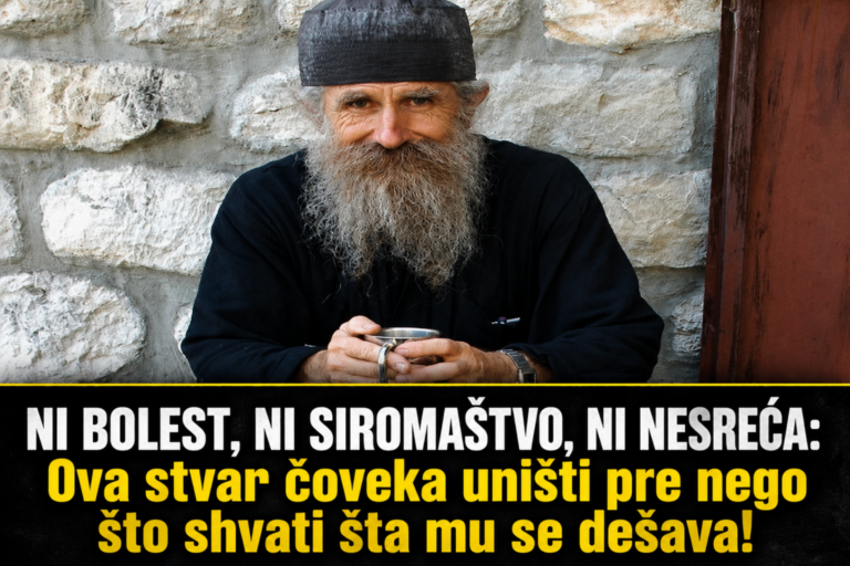 NI BOLEST, NI SIROMAŠTVO, NI NESREĆA: Ova stvar čoveka uništi pre nego što shvati šta mu se dešava!