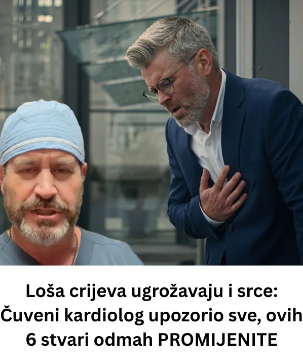 Loša crijeva ugrožavaju i srce: Čuveni kardiolog upozorio sve, ovih 6 stvari odmah PROMIJENITE