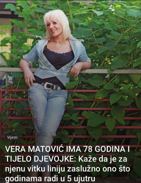 Vera Matović ima 78 godina i telo devojke: Kaže da je za njenu vitku liniju zaslužno ono što godinama radi u 5 ujutru