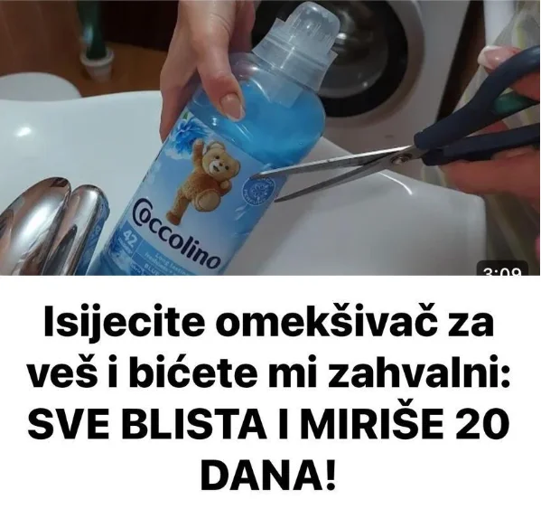 Izrezite omekšivač i bit ćete mi zahvalni: Sve blista i miriše 20 dana!
