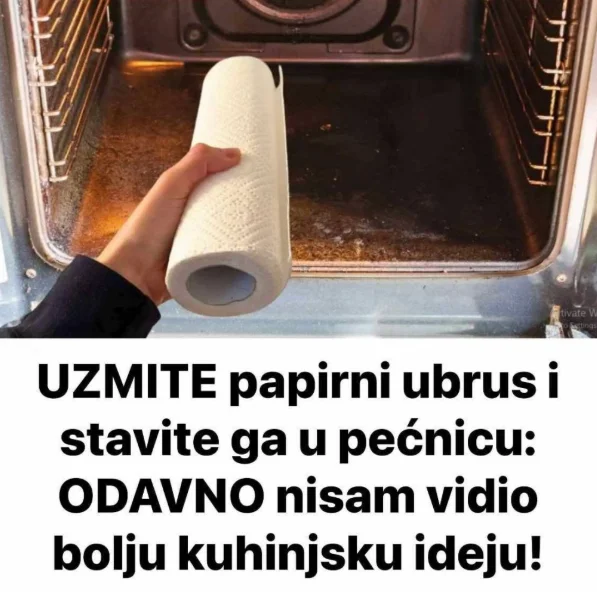 UZMITE papirni ubrus i stavite ga u pećnicu: 0DAVNO nisam vidio bolju kuhinjsku ideju!