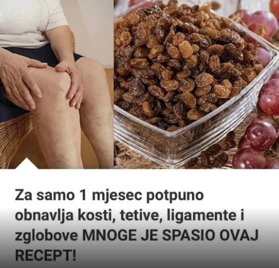 ZA SAMO 1 MJESEC POTPUNO OBNAVLJA KOSTI , TETIVE, LIGAMENTE I ZGLOBOVE: Ovaj recept je mnoge spasio!
