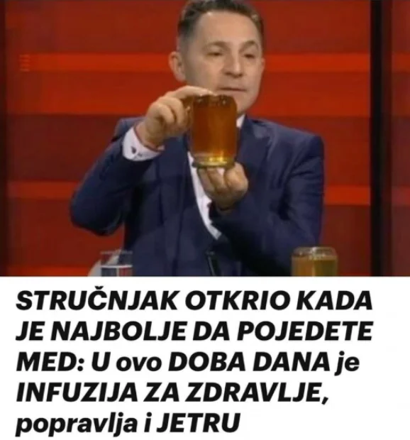 STRUČNJAK OTKRIO KADA JE NAJBOLJE DA POJEDETE MED: U ovo DOBA DANA je INFUZIJA ZA ZDRAVLJE, popravlja i JETRU