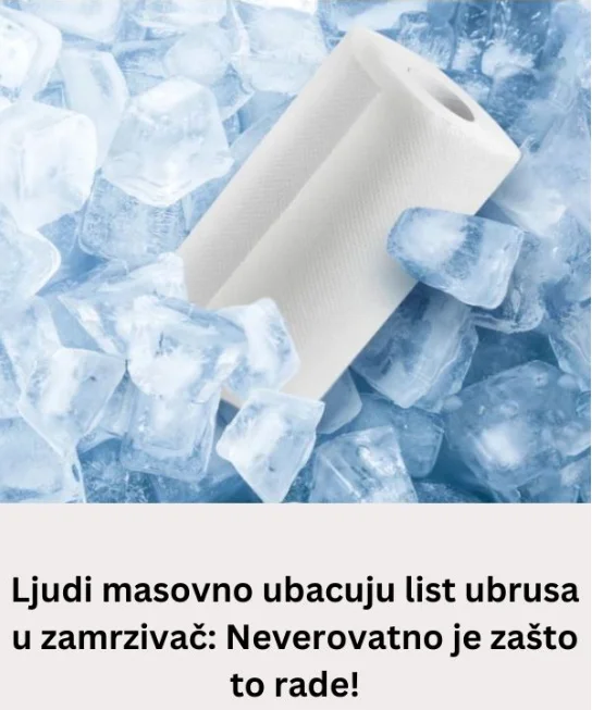 Ljudi masovno ubacuju list ubrusa u zamrzivač: Neverovatno je zašto to rade!