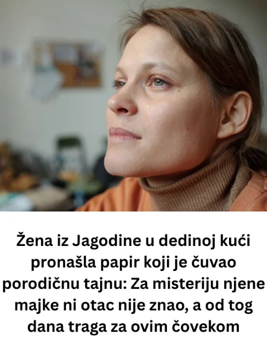 Žena iz Jagodine u dedinoj kući pronašla papir koji je čuvao porodičnu tajnu: Za misteriju njene majke ni otac nije znao, a od tog dana traga za ovim čovekom