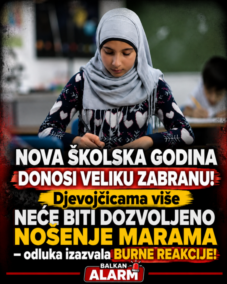 NOVA ŠKOLSKA GODINA DONOSI VELIKU ZABRANU! Djevojčicama više NEĆE BITI DOZVOLJENO NOŠENJE MARAMA – odluka izazvala BURNE REAKCIJE!