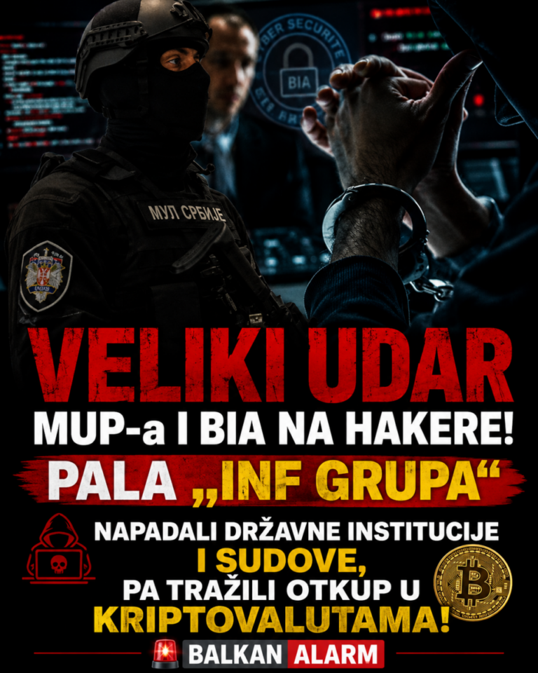 VELIKI UDAR MUP-a I BIA NA HAKERE! PALA „INF GRUPA“ – napadali DRŽAVNE INSTITUCIJE I SUDOVE, pa tražili OTKUP U KRIPTOVALUTAMA!