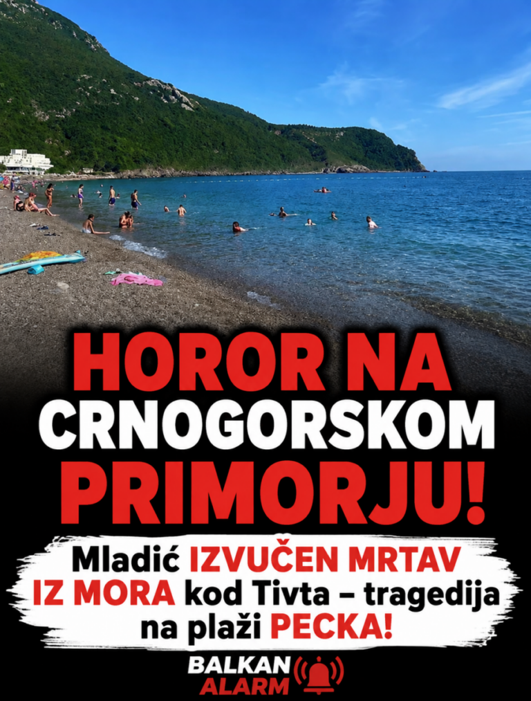 HOROR NA CRNOGORSKOM PRIMORJU! Mladić IZVUČEN MRTAV IZ MORA kod Tivta – tragedija na plaži PECKA!