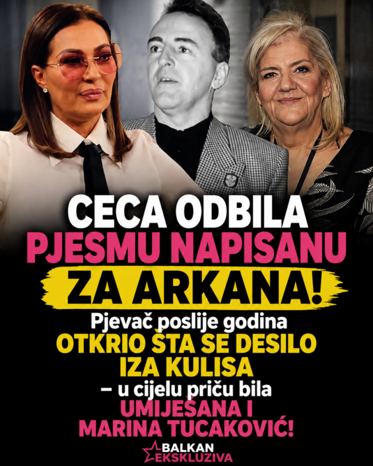 CECA ODBILA PJESMU NAPISANU ZA ARKANA! Pjevač poslije godina OTKRIO ŠTA SE DESILO IZA KULISA – u cijelu priču bila UMIJEŠANA I MARINA TUCAKOVIĆ!