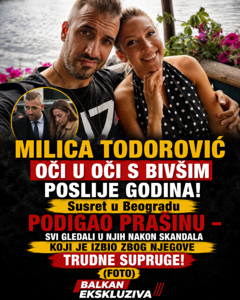 MILICA TODOROVIĆ OČI U OČI S BIVŠIM POSLIJE GODINA! Susret u Beogradu PODIGAO PRAŠINU – svi gledali u njih nakon SKANDALA koji je izbio zbog njegove TRUDNE SUPRUGE! (FOTO)