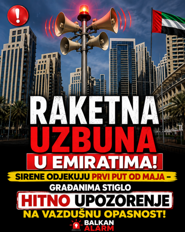 RAKETNA UZBUNA U EMIRATIMA! SIRENE ODJЕKUJU PRVI PUT OD MAJA – građanima stiglo HITNO UPOZORENJE NA VAZDUŠNU OPASNOST!