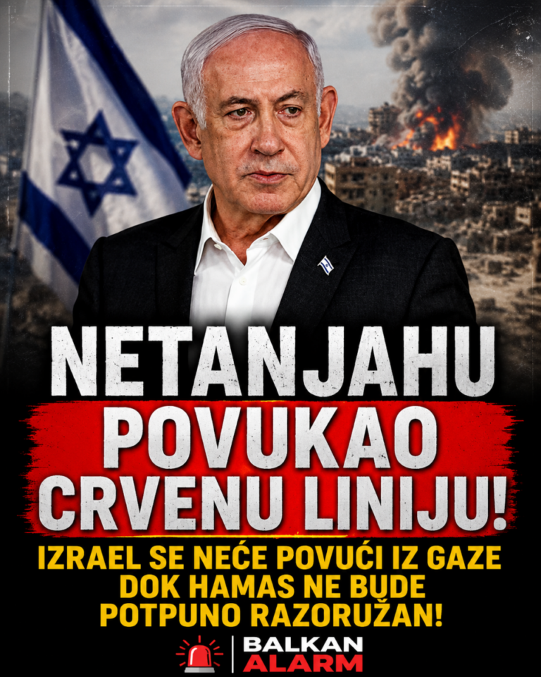 NETANJAHU POVUKAO CRVENU LINIJU! Izrael se neće povući iz Gaze dok Hamas ne bude potpuno razoružan!