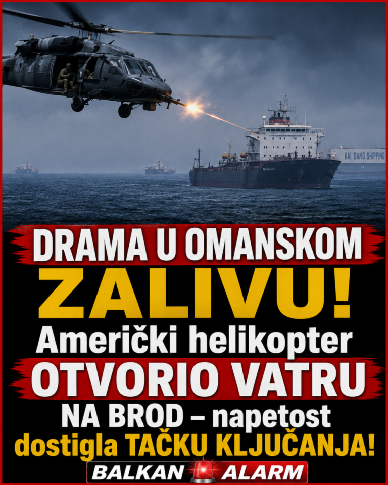 DRAMA U OMANSKOM ZALIVU! Američki helikopter OTVORIO VATRU NA BROD – napetost dostigla TAČKU KLJUČANJA!