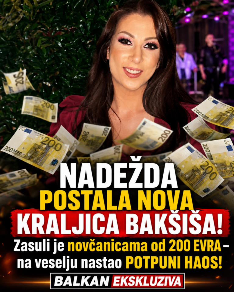 NADEŽDA POSTALA NOVA KRALJICA BAKŠIŠA! Zasuli je novčanicama od 200 EVRA – na veselju nastao POTPUNI HAOS!
