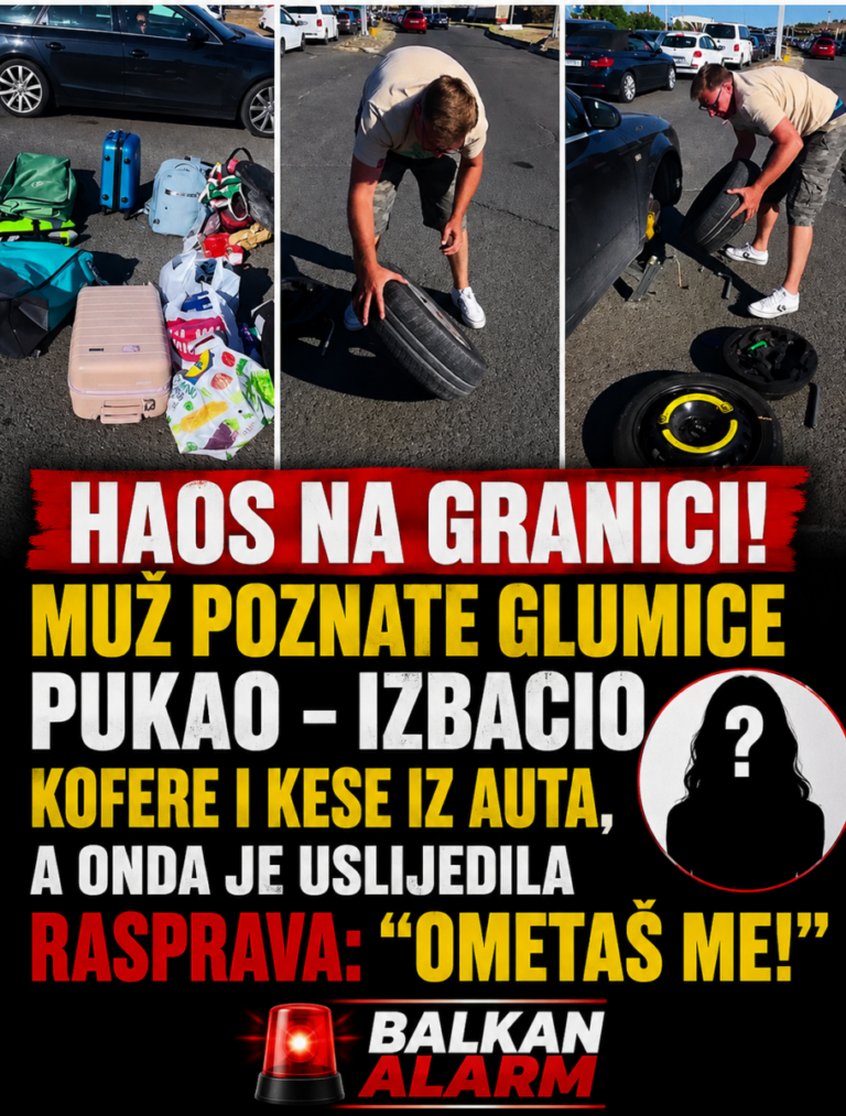 HAOS NA GRANICI! MUŽ POZNATE GLUMICE PUKAO – izbacio KOFERE I KESE IZ AUTA, a onda je uslijedila RASPRAVA: „OMETAŠ ME!“
