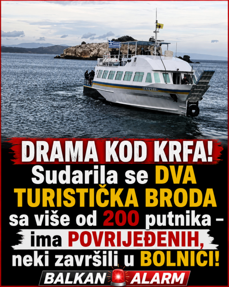 DRAMA KOD KRFA! Sudarila se DVA TURISTIČKA BRODA sa više od 200 putnika – ima POVRIJEĐENIH, neki završili u BOLNICI!