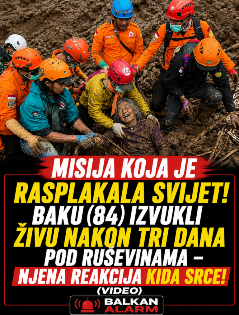 MISIJA KOJA JE RASPLAKALA SVIJET! BAKU (84) IZVUKLI ŽIVU NAKON TRI DANA POD RUŠEVINAMA – njena reakcija KIDA SRCE! (VIDEO)