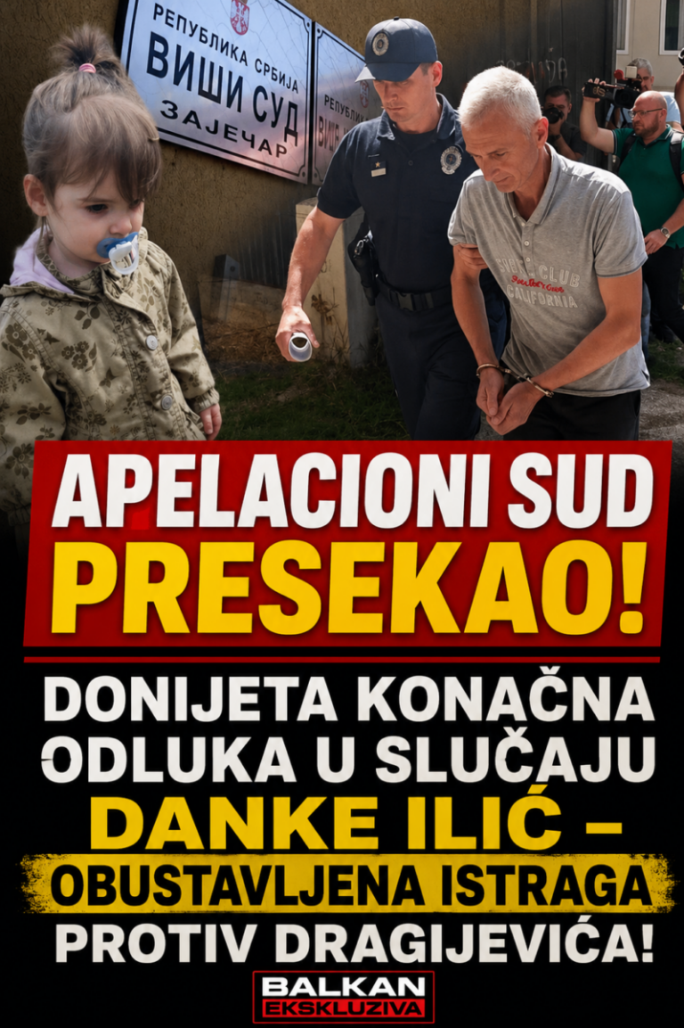 APELACIONI SUD PRESEKAO! Donijeta konačna odluka u slučaju Danke Ilić – obustavljena istraga protiv Dragijevića!