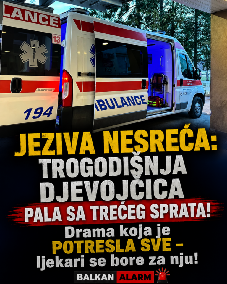 JEZIVA NESREĆA: TROGODIŠNJA DJEVOJČICA PALA SA TREĆEG SPRATA! Drama koja je POTRESLA SVE – ljekari se bore za nju!