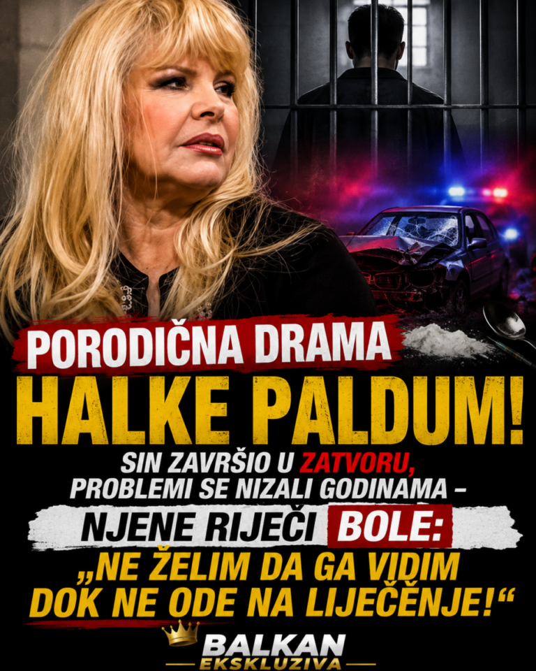 PORODIČNA DRAMA HALKE PALDUM! Sin završio u zatvoru, problemi se nizali godinama – njene riječi BOLE: „Ne želim da ga vidim dok ne ode na liječenje!“