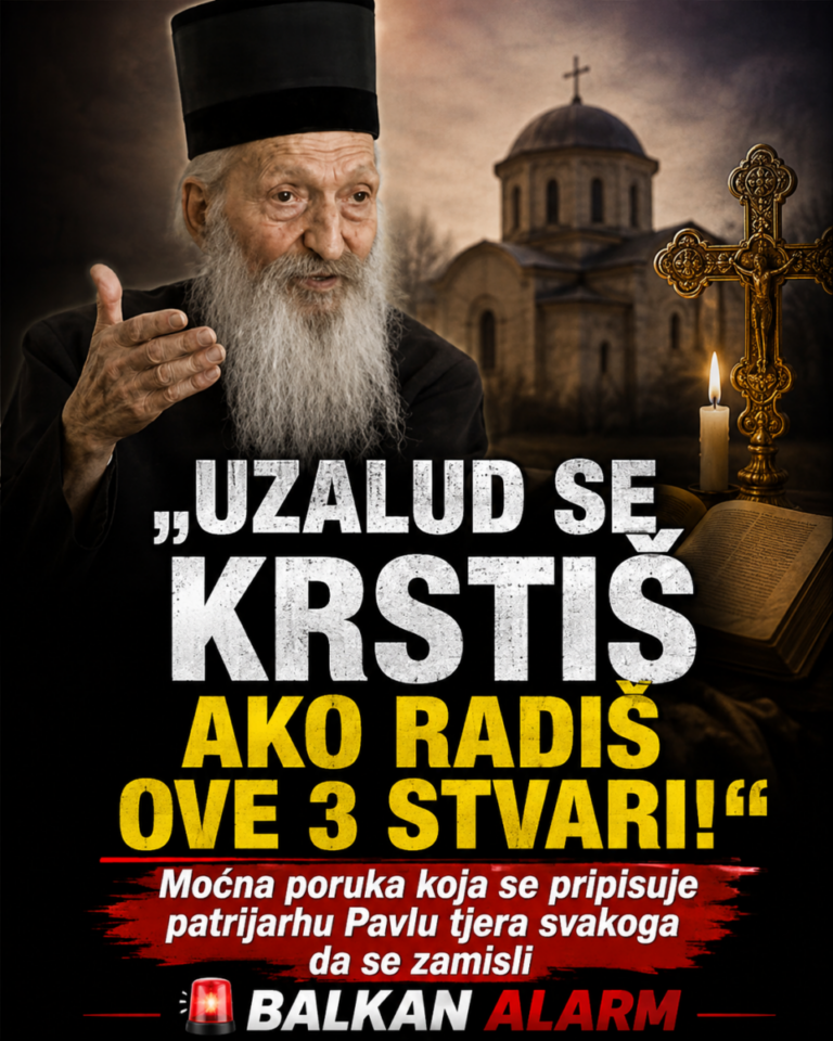 „UZALUD SE KRSTIŠ AKO RADIŠ OVE 3 STVARI!“ Moćna poruka koja se pripisuje patrijarhu Pavlu tjera svakoga da se zamisli