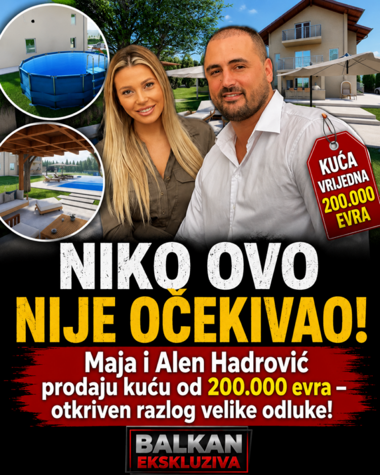NIKO OVO NIJE OČEKIVAO! Maja i Alen Hadrović prodaju kuću od 200.000 evra – otkriven razlog velike odluke!