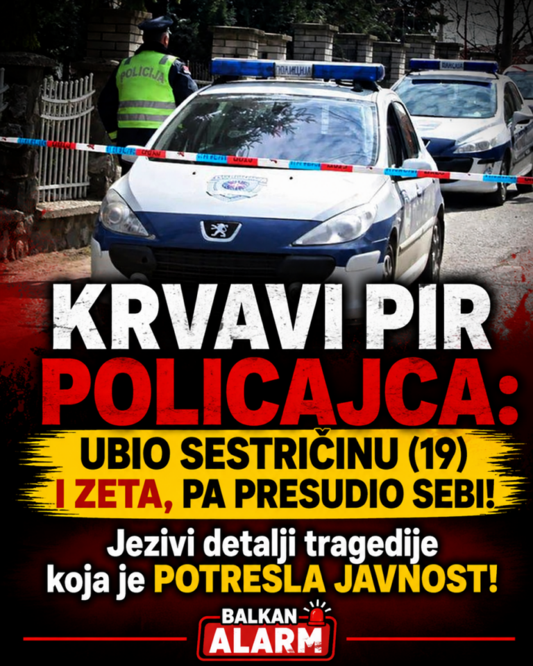 KRVAVI PIR POLICAJCA: UBIO SESTRIČINU (19) I ZETA, PA PRESUDIO SEBI! Jezivi detalji tragedije koja je POTRESLA JAVNOST!