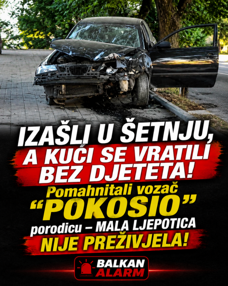 IZAŠLI U ŠETNJU, A KUĆI SE VRATILI BEZ DJETETA! Pomahnitali vozač „POKOSIO“ porodicu – MALA LJEPOTICA NIJE PREŽIVJELA!