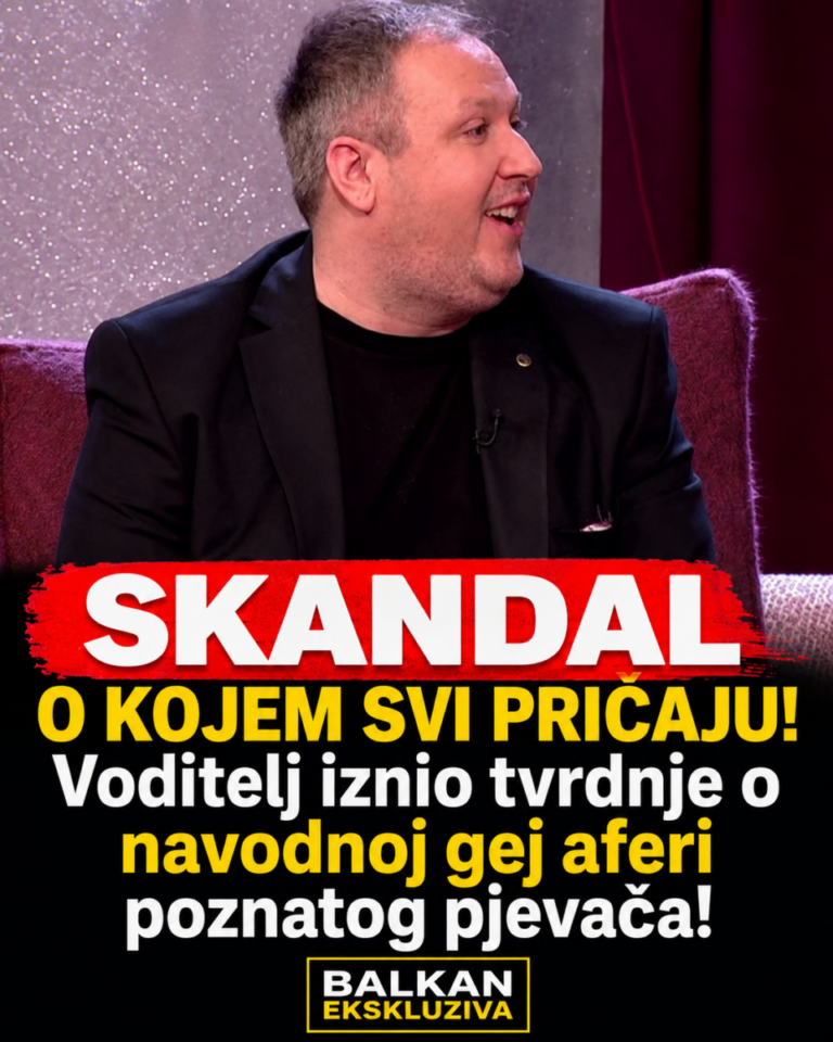 SKANDAL O KOJEM SVI PRIČAJU! Voditelj iznio tvrdnje o navodnoj gej aferi poznatog pjevača!