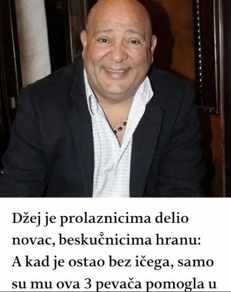 Džej je prolaznicima delio novac, beskućnicima hranu: A kad je ostao bez ičega, samo su mu ova 3 pevača pomogla u životu