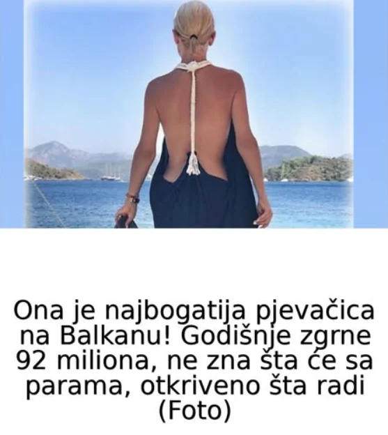 Ona je najbogatija pjevačica na Balkanu! Godišnje zgrne 92 miliona, ne zna šta će sa parama, otkriveno šta radi (Foto)