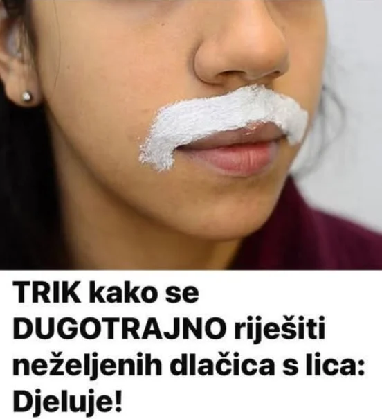 SVAKA ŽENA ZASLUŽUJE DA ZNA: Uklonite brkove i druge neželjene dlačice sa tijela zauvijek…