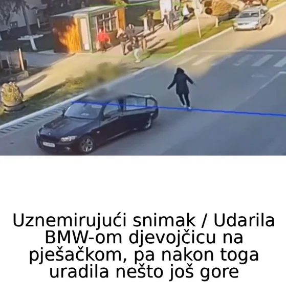 Uznemirujući snimak / Udarila BMW-om djevojčicu na pješačkom, pa nakon toga uradila nešto još gore