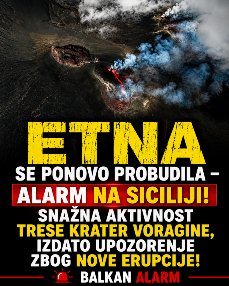 ETNA SE PONOVO PROBUDILA – ALARM NA SICILIJI! Snažna aktivnost TRESE KRATER VORAGINE, izdato upozorenje zbog nove erupcije!