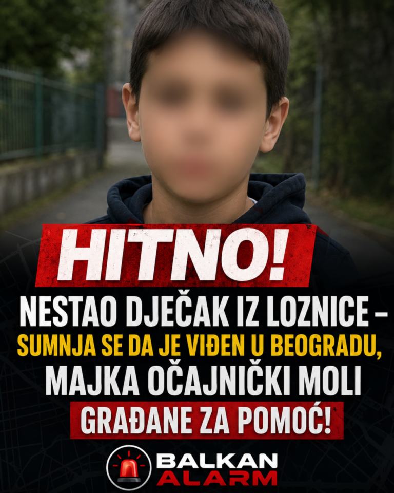 HITNO! Nestao dječak iz Loznice – sumnja se da je viđen u Beogradu, majka očajnički moli građane za pomoć!