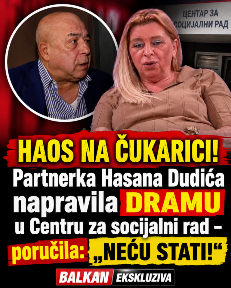 HAOS NA ČUKARICI! Partnerka Hasana Dudića napravila DRAMU u Centru za socijalni rad – poručila: „NEĆU STATI!“
