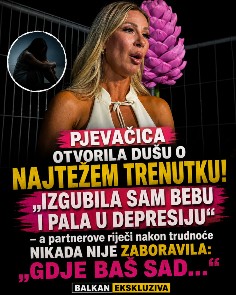 PJEVAČICA OTVORILA DUŠU O NAJTEŽEM TRENUTKU! „IZGUBILA SAM BEBU I PALA U DEPRESIJU“ – a partnerove riječi nakon trudnoće NIKADA NIJE ZABORAVILA: „GDJE BAŠ SAD…“